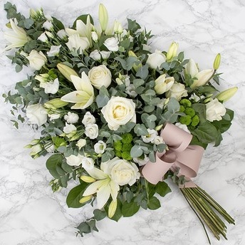 ÉLÉGANTE GERBE DE FLEURS POUR DEUIL