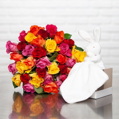 ARLEQUIN & DOUDOU LAPIN ARLEQUIN & DOUDOU LAPIN