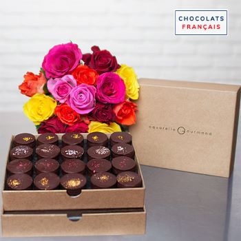 une-boite-de-chocolats-noir-un-bouquet-de-roses une-boite-de-chocolats-noir-un-bouquet-de-roses