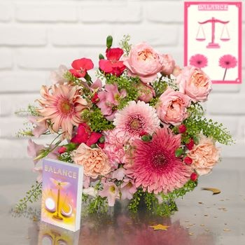 bouquet astro balance avec son livre bouquet astro balance et livre